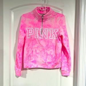 Pink Quarter Zip Sweater